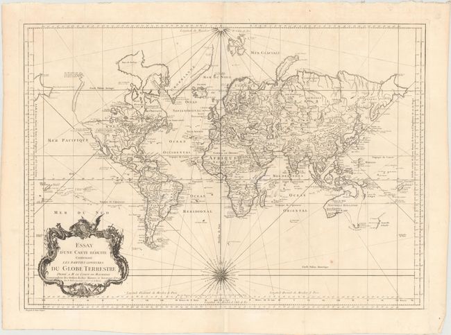 Essay d'une Carte Reduite Contenant les Parties Connuees du Globe Terrestre...