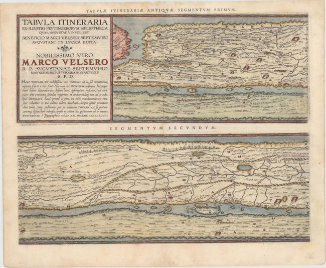 Tabula Itineraria ex Illustri Peutingerorum BibliothecaNobilissimo Viro Marco Velsero