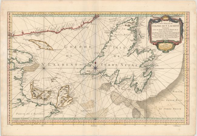 Carte Reduite du Golphe de St. Laurent Contenant l'Isle de Terre-Neuve et Partie de la Coste des Esquimaux...