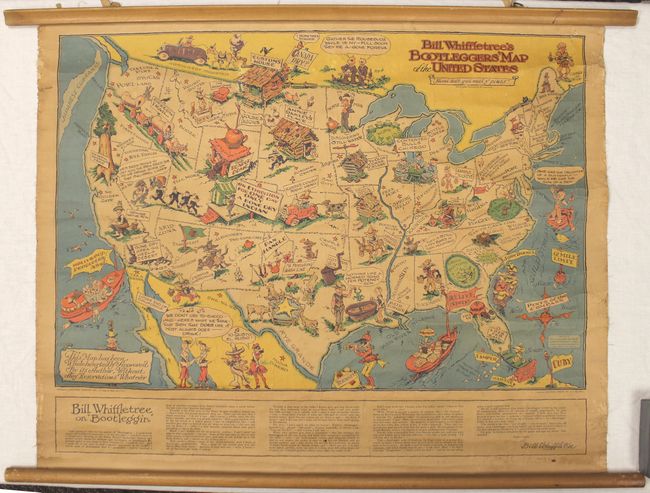 Bill Whiffletree's Bootlegger's Map of the United States