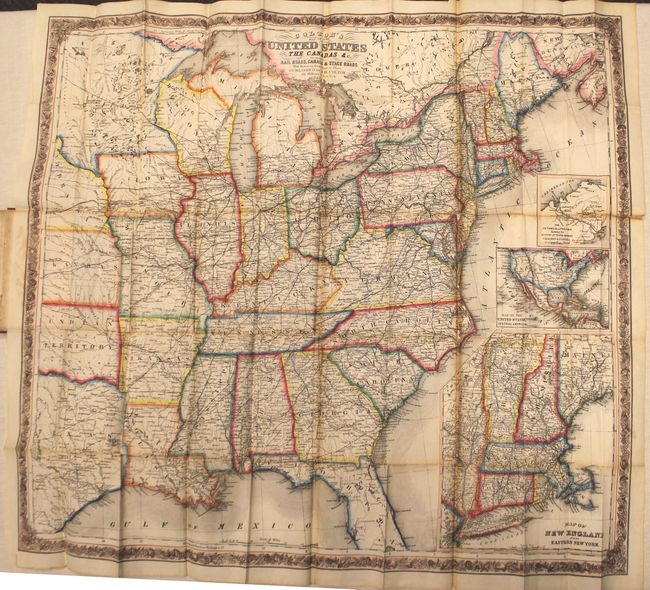 Colton's Map of the United States, the Canadas &c. Showing the Rail Roads, Canals & Stage Roads