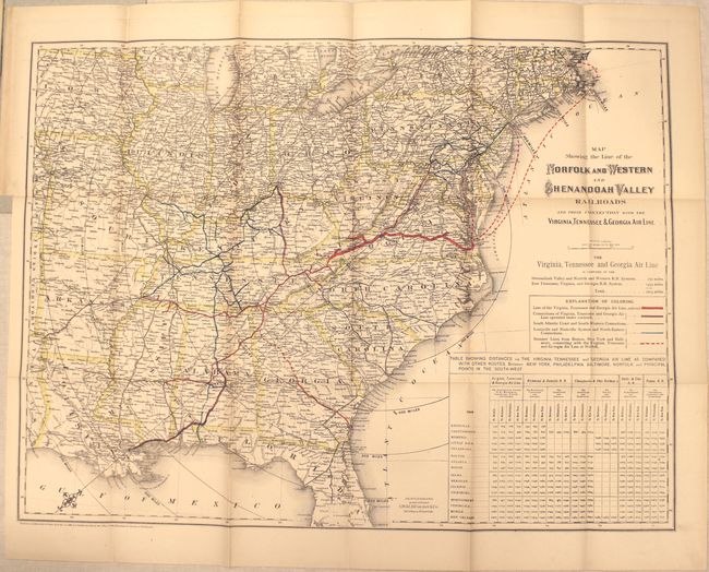 Map Showing the Line of the Norfolk and Western and Shenandoah Valley Railroads and Their Connection with the Virginia, Tennessee & Georgia Air Line [with report] First Annual Report of the President and Directors of the Norfolk & Western Railroad Company