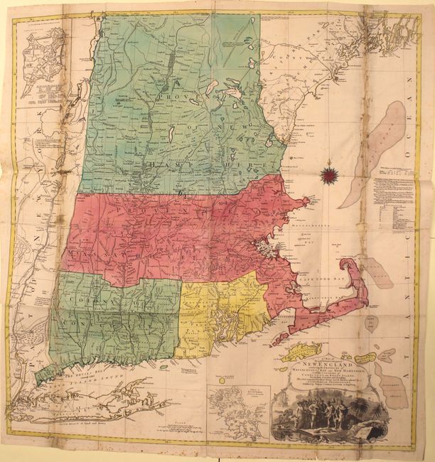 A Map of the Most Inhabited Part of New England, Containing the Provinces of Massachusets Bay and New Hampshire, with the Colonies of Conecticut and Rhode Island