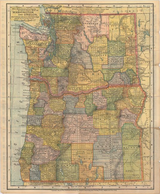 Up-to-Date Map of Washington and Oregon.