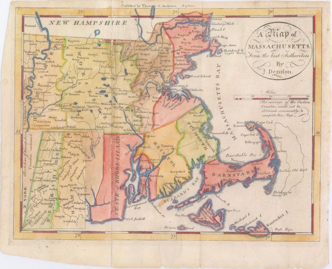A Map of Massachusetts from the Best Authorities