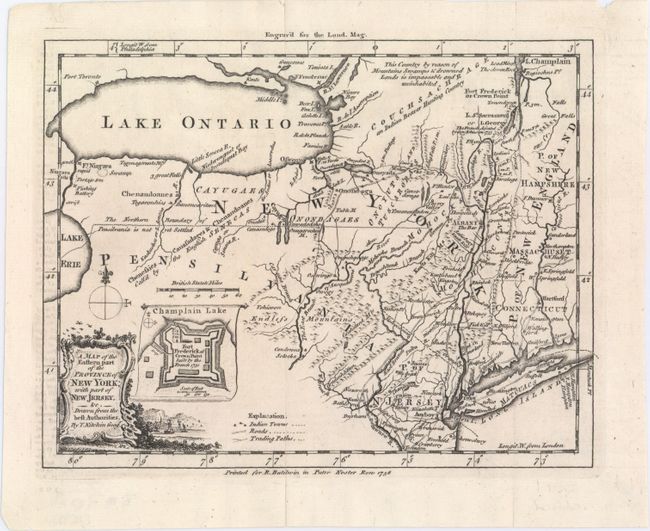 A Map of the Eastern Part of the Province of New York; with Part of New Jersey, &c. Drawn from the Best Authorities