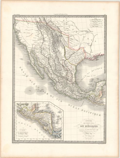 Carte des Etats-Unis du Mexique