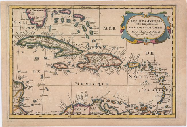Les Isles Antilles Entre Lesquelles sont les Lucayes et les Caribes