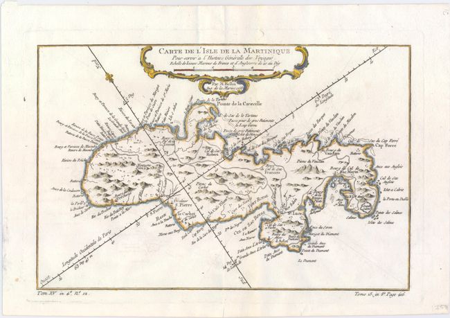 Carte de l'Isle de la Martinique pour Servir a l'Histoire Generale des Voyages
