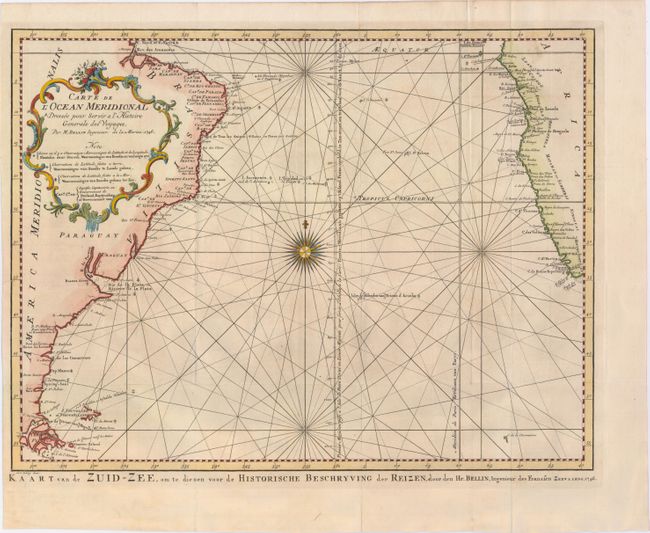 Carte de l'Ocean Meridional Dressee pour Servir a l'Histoire Generale des Voyages...