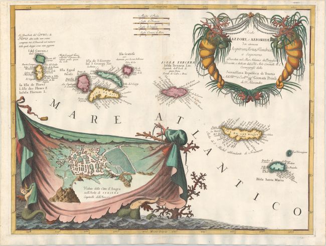 Isole Azzori, o Azzoridi dette Altrimenti Acipitrum, Tertiae, Flandricae, et Superiores...