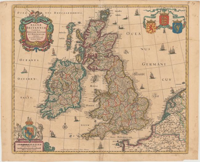 Magnae Britanniae Tabula, Angliam, Scotiam, et Hiberniam Continens, in Lucem Edita