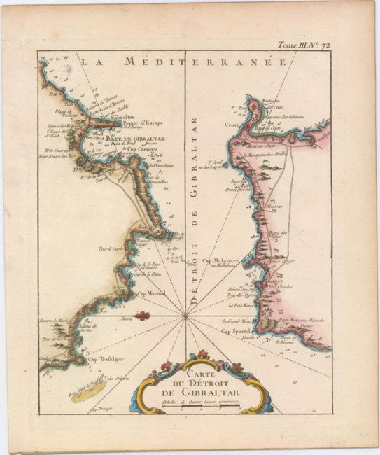 Carte du Detroit de Gibraltar