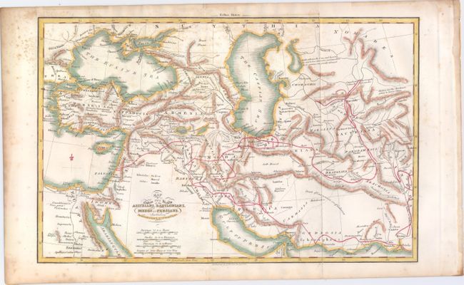 Map to Explain the History of the Assyrians, Babylonians, Medes and Persians. Including Alexander's Expedition