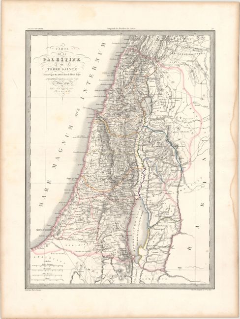 Carte de la Palestine ou Terre Sainte
