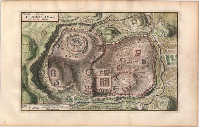 Livre Ancien JERUSALEM 1604 VILLALPANDO - VERA HIEROSOLYMAE IMAGO - TRES RARE - Bon état