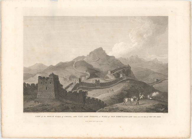 View of the Great Wall of China, Called Van-Lee-Tching, or Wall of Ten Thousand Lee Taken Near the Pass of Cou-Pe-Koo