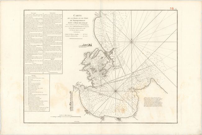 Carte de la Baye et du Port de Trinquemalay dans l'Isle de Ceylan Levee Exactement en 1762 par le Sr. Ge. Neichelson