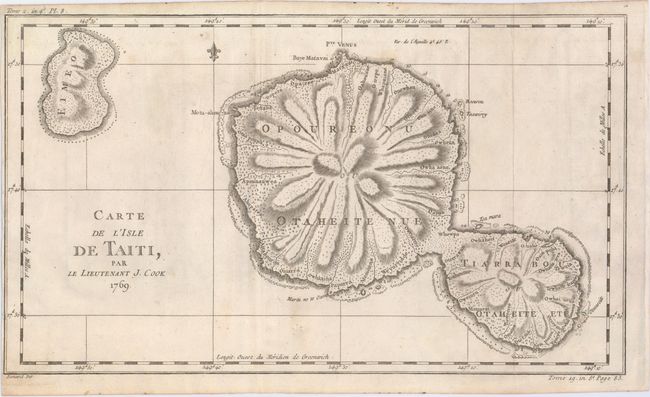 Carte de l'Isle de Taiti