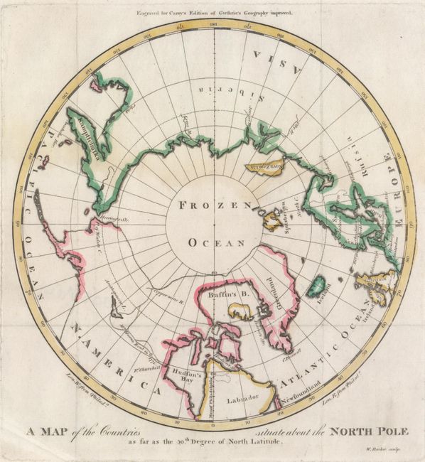A Map of the Countries Situate About the North Pole as Far as the 50th Degree of North Latitude