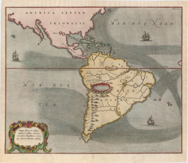 Mappa Fluxus et Reflxus Rationes in Isthmo Americano in Freto Magellanico, Caeterisque Americae Littoribus Exhibens