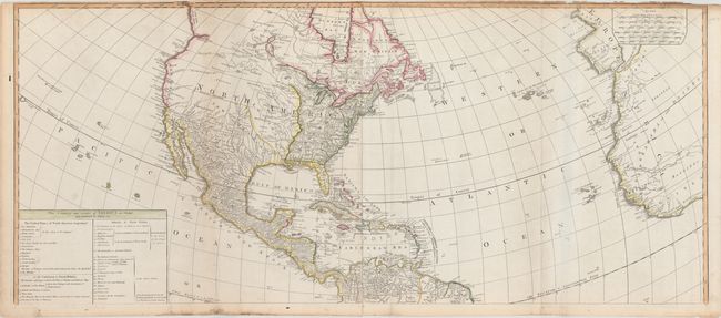 A New Map of the Whole Continent of America, Divided into North and South and West Indies wherein are Exactly Described the United States of North America...