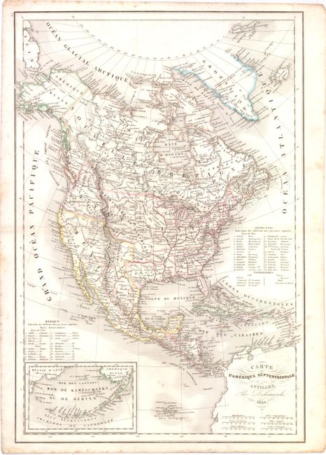 Carte de l'Amerique Septentrionale et des Antilles [and] Carte de l'Amerique Septentrionale