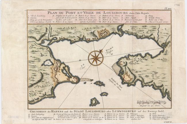 Plan du Port et Ville de Louisbourg dans l'Isle Royale