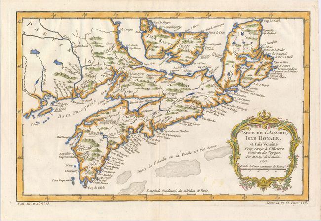 Carte de l'Acadie, Isle Royale, et Pais Voisins. Pour Servir a l'Histoire Generale des Voyages