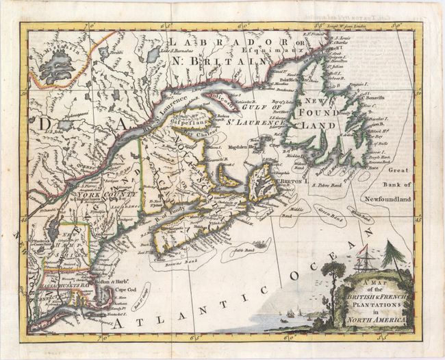 A Map of the British & French Plantations in North America