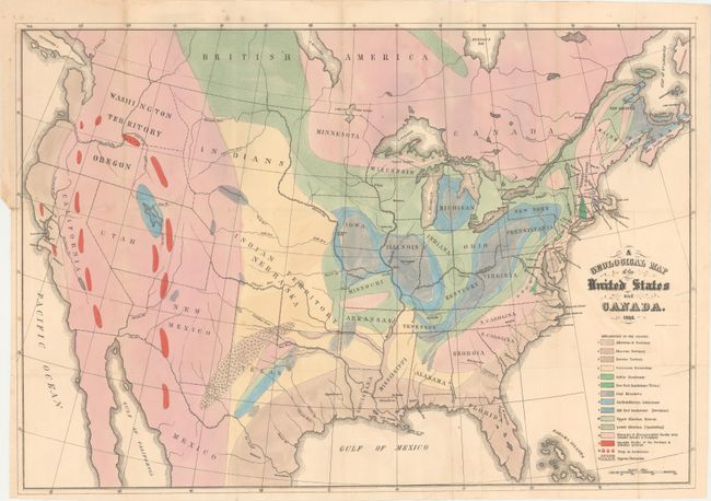 A Geological Map of the United States and Canada