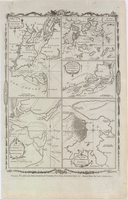 Various Plans and Draughts of Cities, Towns, Harbours &c. Drawn from the Latest Authorities
