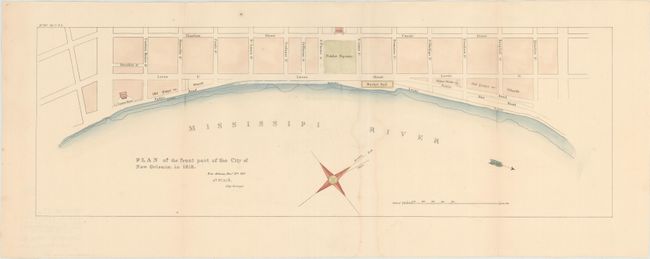 Plan of the Front Part of the City of New Orleans, in 1818