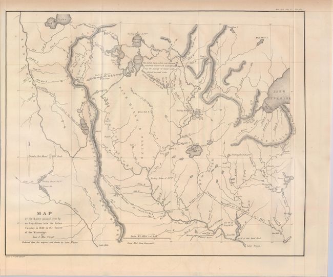 Map of the Route Passed over by an Expedition into the Indian Country in 1832 to the Source of the Mississippi