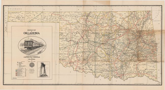 Railroad Map of Oklahoma