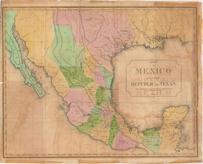 A Map of Mexico and the Republic of Texas