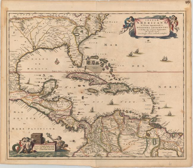 Insulae Americanae in Oceano Septentrionali ac Regiones Adiacentes, a C. de May usque ad Lineam Aequinoctialem
