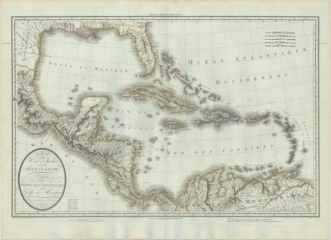 A Map of the West-Indies and of the Mexican-Gulph / Carte des Indes Occidentales et du Golfe du Mexique