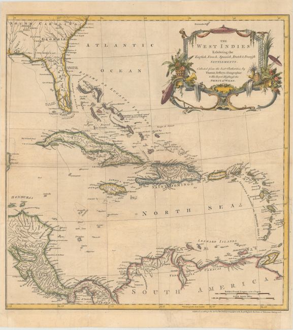 The West Indies Exhibiting the English, French, Spanish, Dutch & Danish Settlements