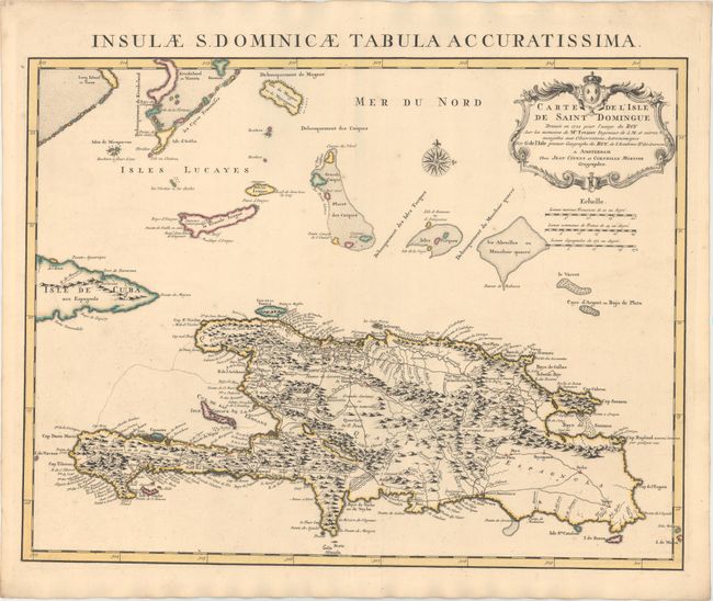 Carte de l'Isle de Saint Domingue Dressee en 1722 pour l'Usage du Roy sur les Memoires de Mr. Frezier