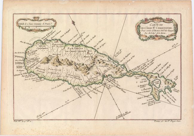 Carte de de l'Isle St. Christophe pour Servir a l'Histoire Genle. des Voyages