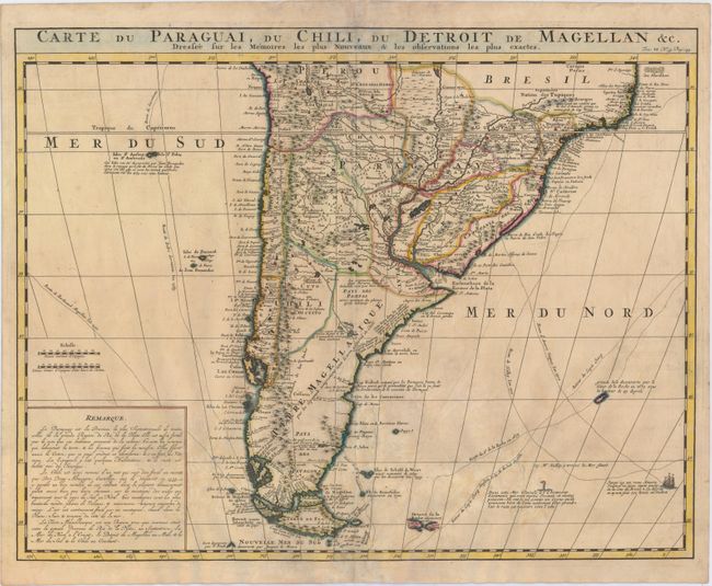 Carte du Paraguai, du Chili, du Detroit de Magellan &c. Dressee sur les Memoires les Plus Nouveaux & les Observations les Plus Exactes