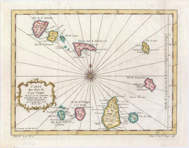 Carte des Isles du Cap Verd Dressee sur les Journaux et les Remarques des plus Habiles Navigateurs