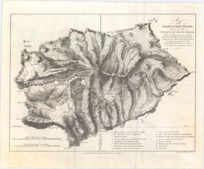Map of the Island of Saint Helena, Drawn for the Memorial de Sainte Helene, by an Engineer Formerly of Napoleon's Cabinet...
