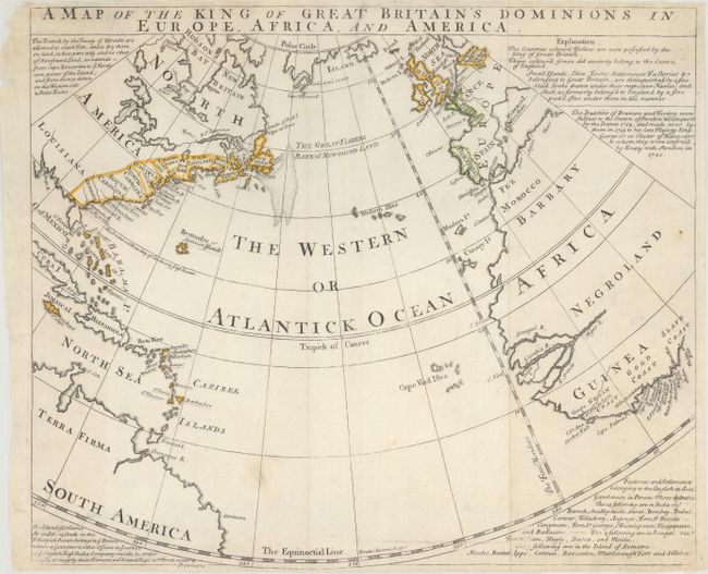 A Map of the King of Great Britain's Dominions in Europe, Africa, and America