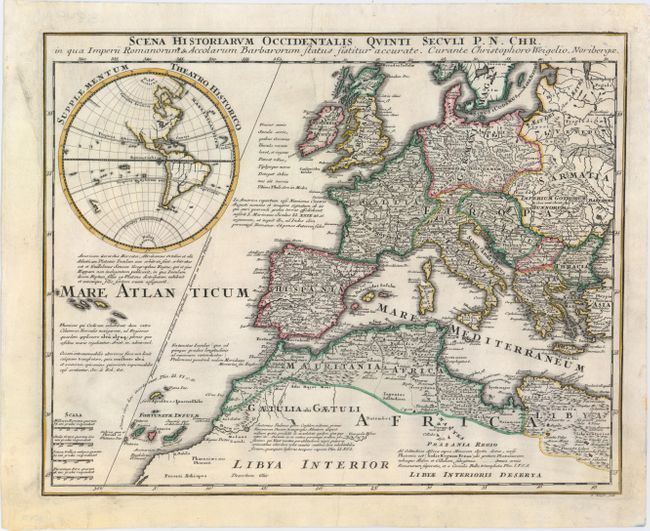 Scena Historiarum Occidentalis Quinti Seculi P. N. Chr. in qua Imperii Romanorum & Accolarum Barbarorum Status Sistitur Accurate