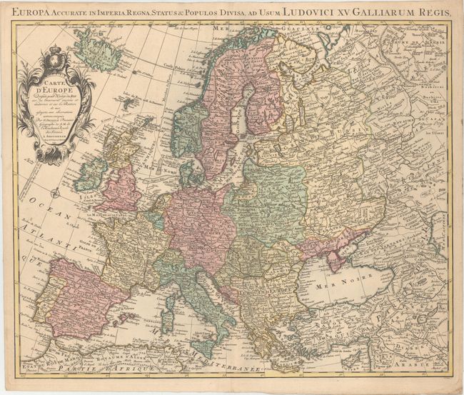 Carte d'Europe Dressee pour l'Usage du Roy