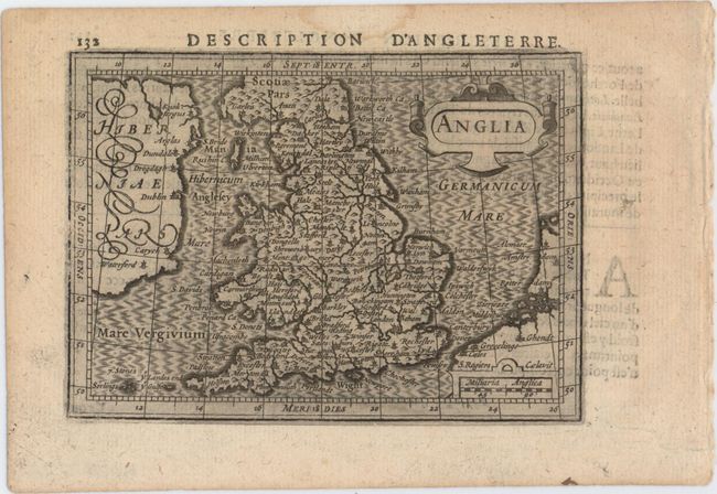 Anglia [in set with] Northumbr. Cumberlan. [and] Westmorlad [and] Cambria [and] Cornub. Devonia [and] Eboracum Lincolnia [and] Warwicum Northapton [and] Anglesey Ins. [on sheet with] Wight ol. Vectis [and] Ins Garnesay [and] Ins. Iarsay