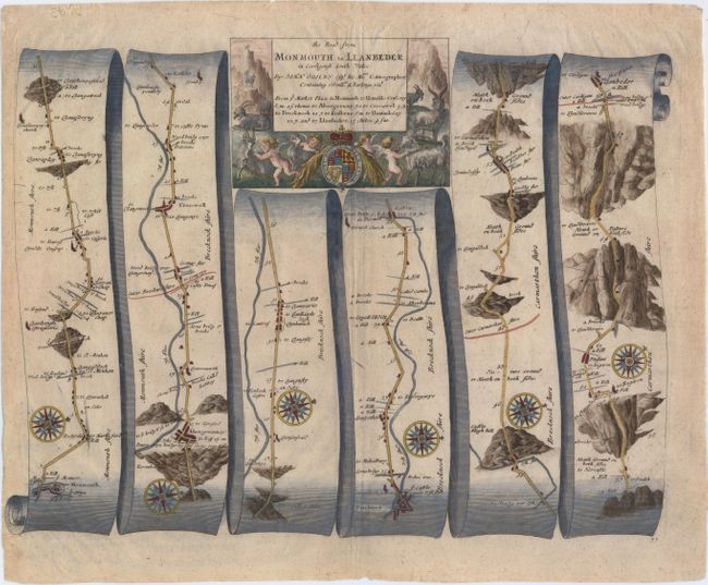 The Road from Monmouth to Llanbeder in Cardigansh South Wales