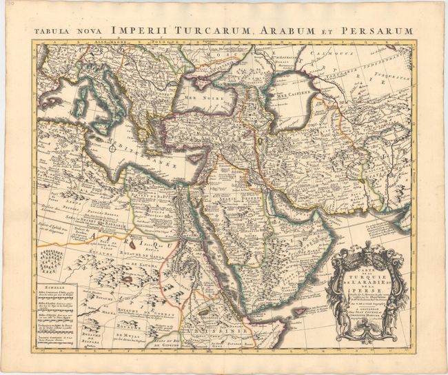 Carte de la Turquie de l'Arabie et de la Perse Dressee sur les Memoires les Plus Recens Rectifiez par les Observations de Mrs. de l'Academie Royle. des Sciences